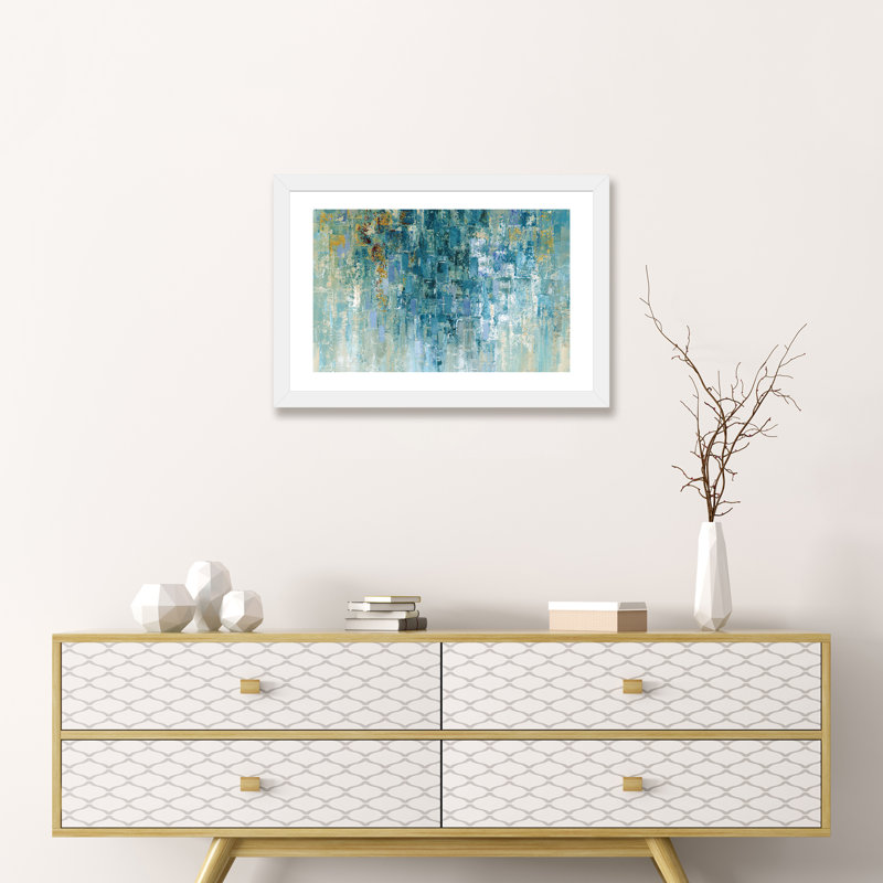 «I Love the Rain» par Nan - reproduction, H 24 po x l 32 po x P 1 po, Papier avec cadre blanc