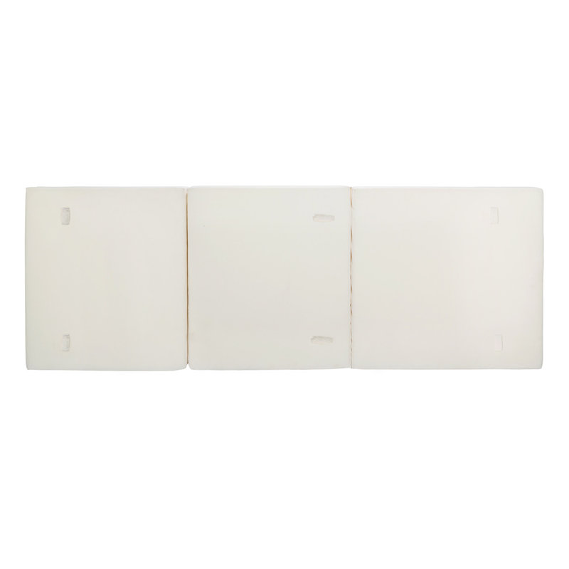 Three Folds Chaise Lounge Cushion - /. , Foam Lined For A Relaxing Moment. 27" W X 74.59" D 4" H, Cream Color / Model. Fabric, Soft And . Easy To Clean Cover.