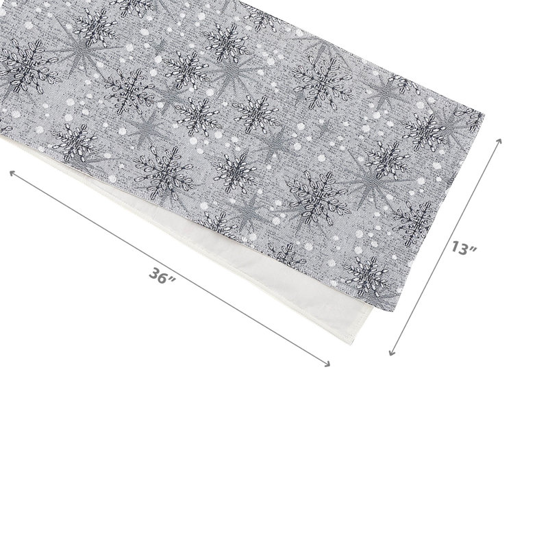 Tapestry Table Runner Snowflake, 1