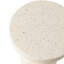 Table d'appoint Tinea de 16 po de large en fibre de verre de style sablier Tinea - Élégante table de bout décorative pour la chambre à coucher, le salon et le patio-958266715