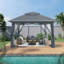 Pavillon de jardin en acier-54380183-125996672