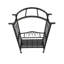 Arche de jardin en aluminium avec banc 2 places-114358749