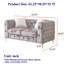 60,85 po, velours de style, boutons, 2 coussins, pieds en métal, coussins à ressorts et en mousse, chambres de 60,85 po avec conception à boutons, pieds aux couleurs contrastées, structure en bois massif, confortable pour trois personnes, convient
