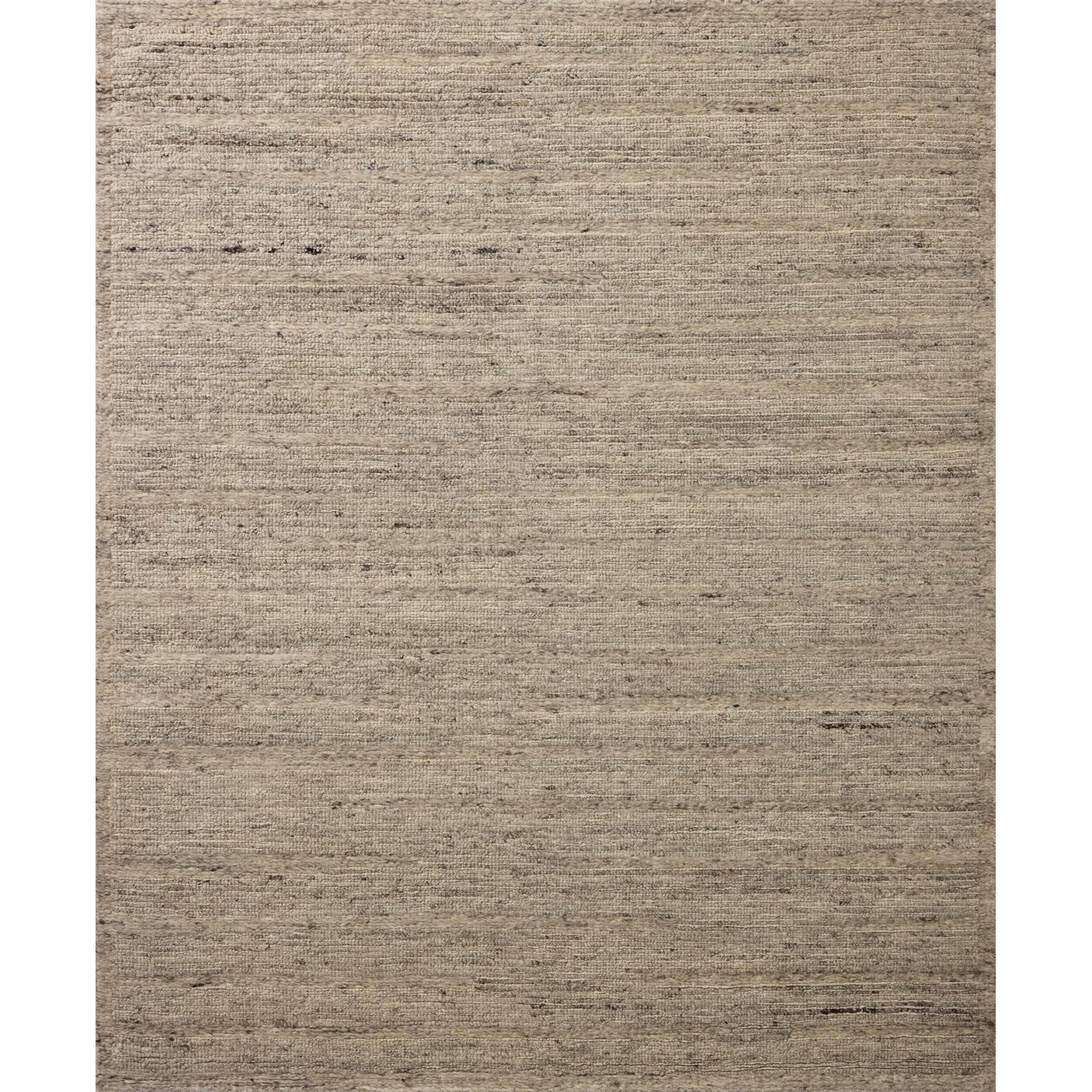 Leanne Ford x Loloi Lennox Smoke Striped Rug, Rectangle 11'6" x 15'