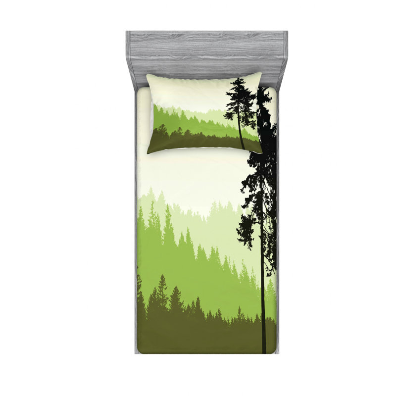 Microfiber Sheet Set, Twin Sheet Set with Fitted Sheet and 1 Pillowcases