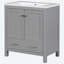 Meuble-lavabo simple 30 po avec plateau en résine Roseleen-2030283337
