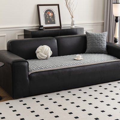 Summer Thin Non-slip Pet Sofa Protector Cover For 3-seater Sofas | Water-resistant Couch Cover For Dogs & Cats | Furniture Protector With Anti-slip Backing | Available In Beige, Brown, Gray