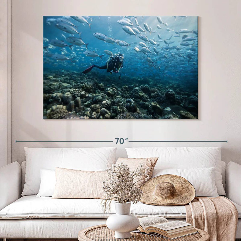 Senne Scuba Diver, 34" H x 51" W