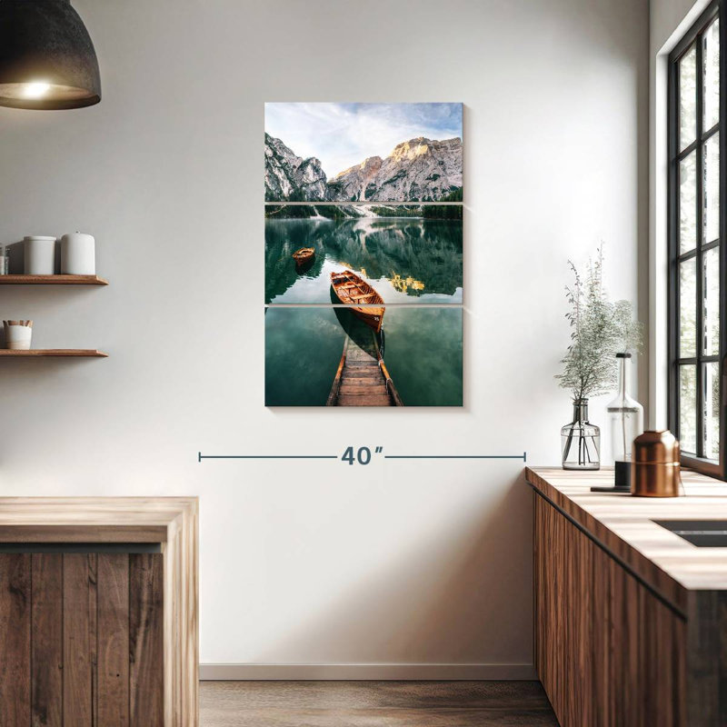 Quai Alvord Lake Braies, H 38 po x l 24 po