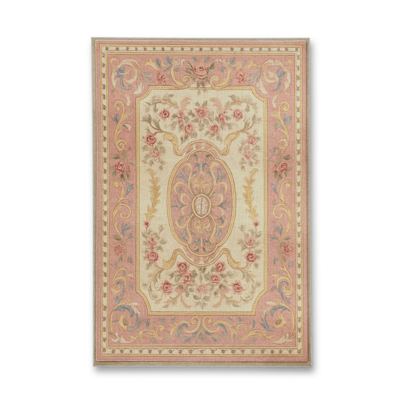 Tapis beige tissé traditionnel Mosso, 6'7" x 9'10"