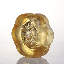 Sculpture en cristal, citrouille et litchi | Bon augure en or