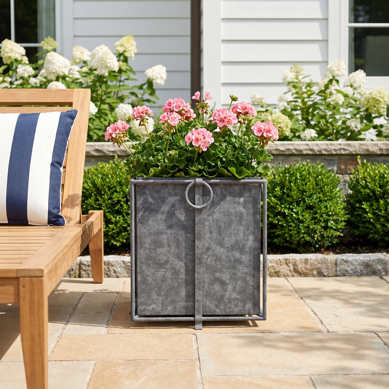 Paulette 18" Planter Box, Gray