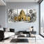 Ensemble d'illustrations murales sur toile, "Reflections tropicales"-2010436729