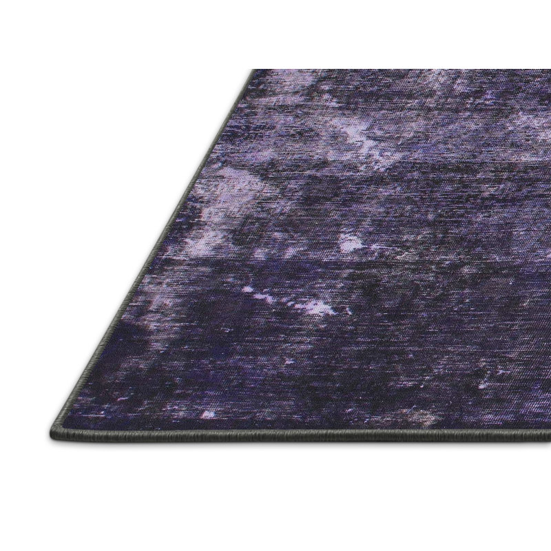 Tapis décoratif multicolore à motif abstrait, Rectangle 5 pi x 8 pi