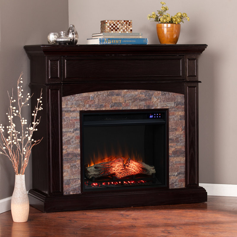 Custinne Darby Home Co 45.5 " W Brown Black Electric