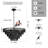 8-Light Black Hemp Rope Chandelier, Tiered Chandelier