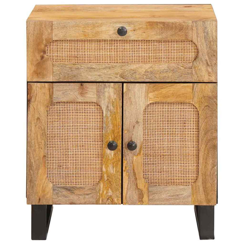 50cm W Solid Wood Bedside Table