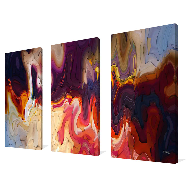 Matthew 7:7. Ask Seek Knock by Mark Lawrence - 3 Piece Wrapped Canvas Graphic Art Print Set