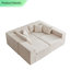Canapé modulaire rembourré en L 104 po Corduroy-1206903040
