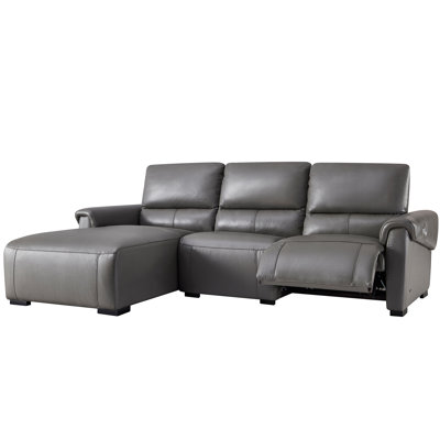 Minnich Upholstered Power Reclining L-Shaped Sectional