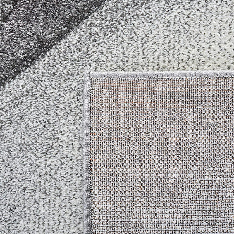 Tapis gris / rouge Aleysha Performance, Tapis de couloir 2 pi 3 po x 8 pi