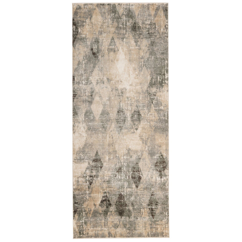 Tapis géométrique Napoli, Tapis de couloir 2 pi 2 po x 7 pi 11 po
