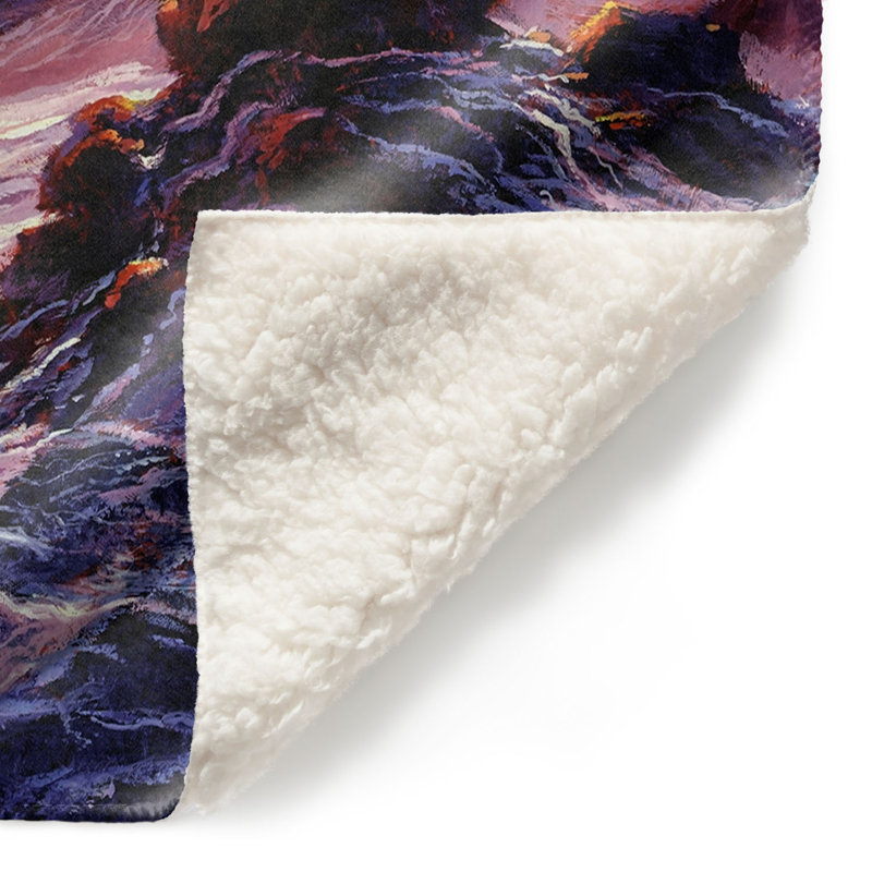 Couverture sherpa doux , 51 po x 60 po