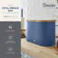 Swan SWKA17512 Nordic Oval Bread Bin with Cutting Board Lid, Carbon Steel Body, Airtight Bamboo Lid