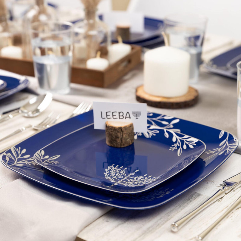 Assiettes Hanoucca pour 30 personnes