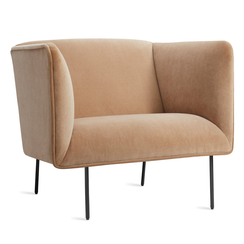 Dandy Leather Lounge Chair, Landa Stone