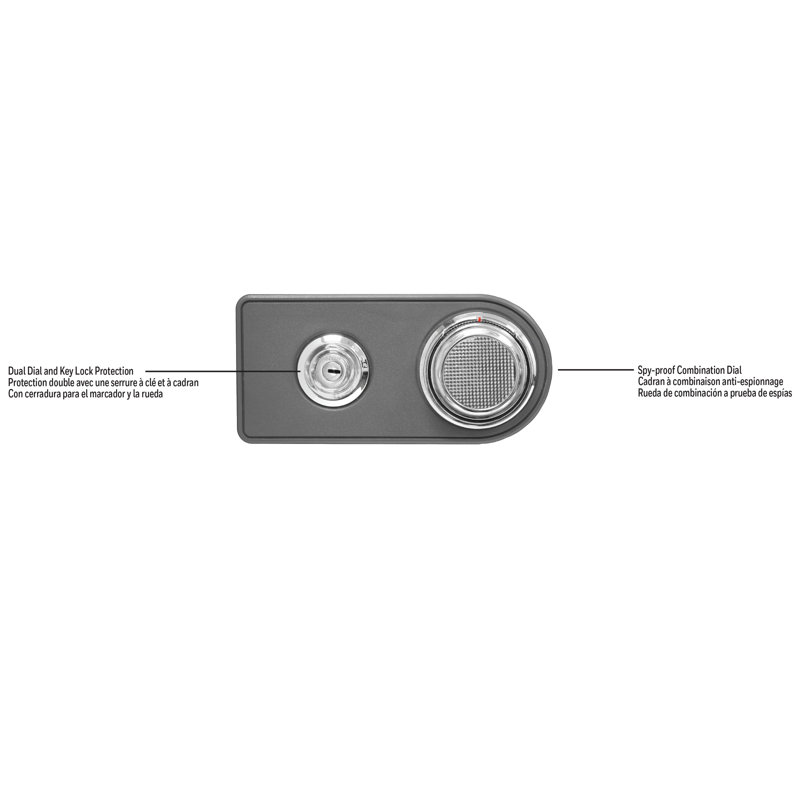 Security Safe With Combination Lock, .55 CuFt