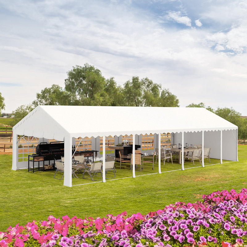 Steel Storage Canopy, 20' W × 50' D 