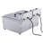 VEVOR 24L Electric Deep Fryer, With Timee And Drain, Dual Removable Baskets And Lid Included
