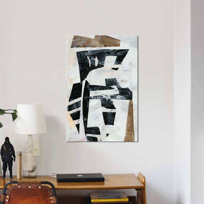 Tribal Collage I par Jennifer Goldberger - Impression sur toile tendue sur châssis, H 26 po x l 18 po x P 1,5 po