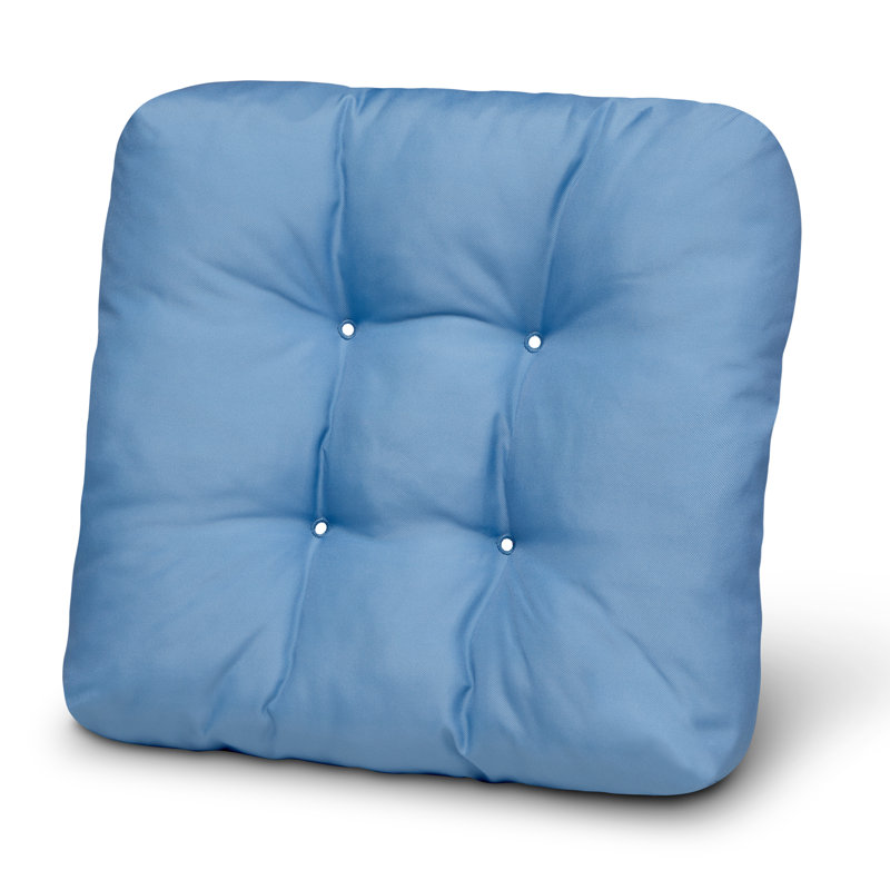 Outdoor 5'' Dining Chair Seat Cushion, Periwinkle Blue