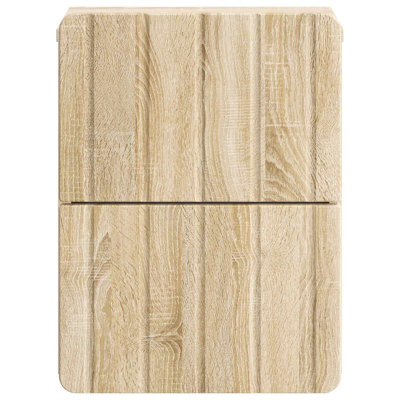 33cm W Manufactured Wood Bedside Table