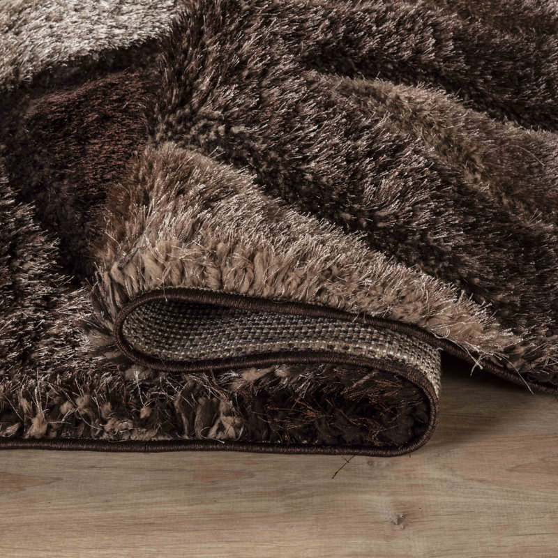 Frio Brown/Beige Shaggy Indoor Rug, Runner 60 x 220cm