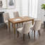 Chaise de salle à manger en rayonne en lin et flocage en lin-1044979864-1044979868