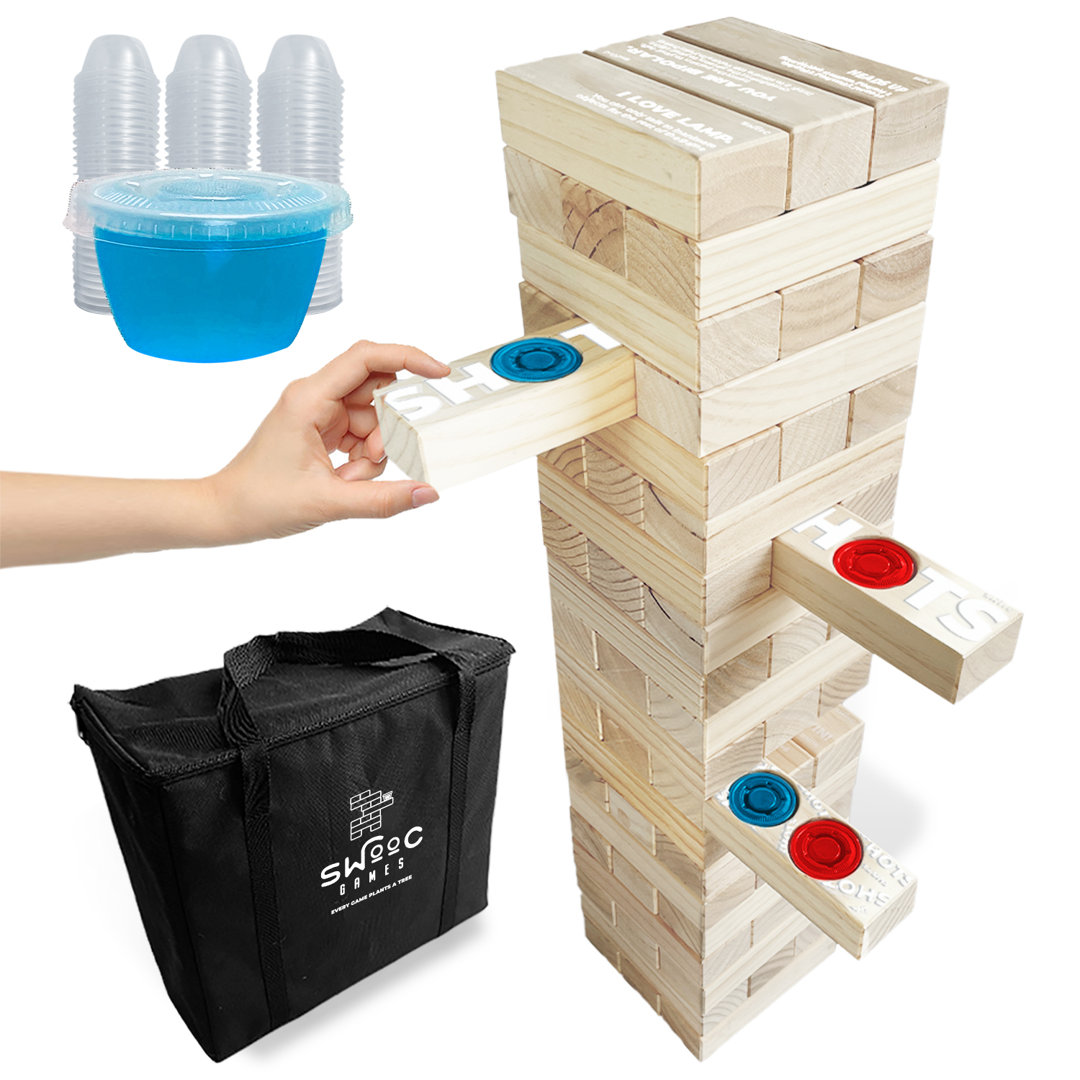 Giant Tower Party Game with Hidden Shots SWOOC