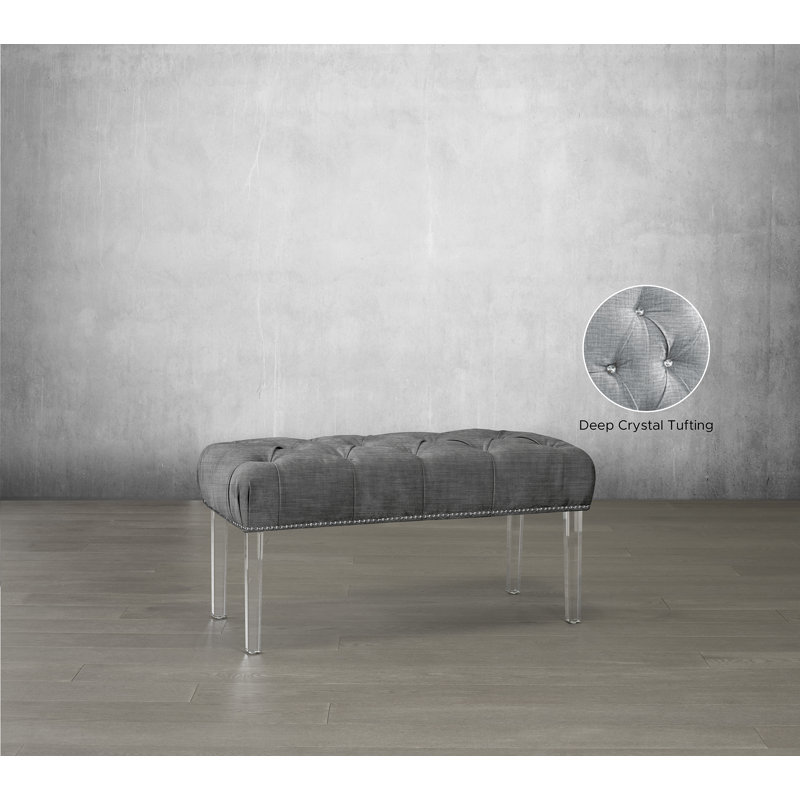 Banc rembourré Lazaro, Anthracite