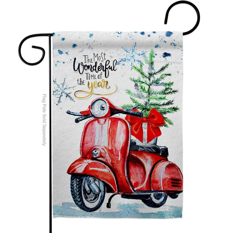 Double Sided 18.5'' H x 13'' W Polyester Garden Flag