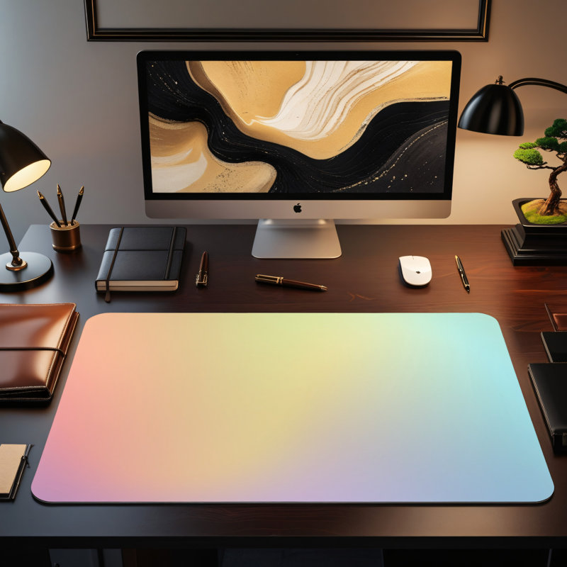 Polyester Desk Pad, 31.5x15.5