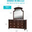 Commode avec boutons décoratifs