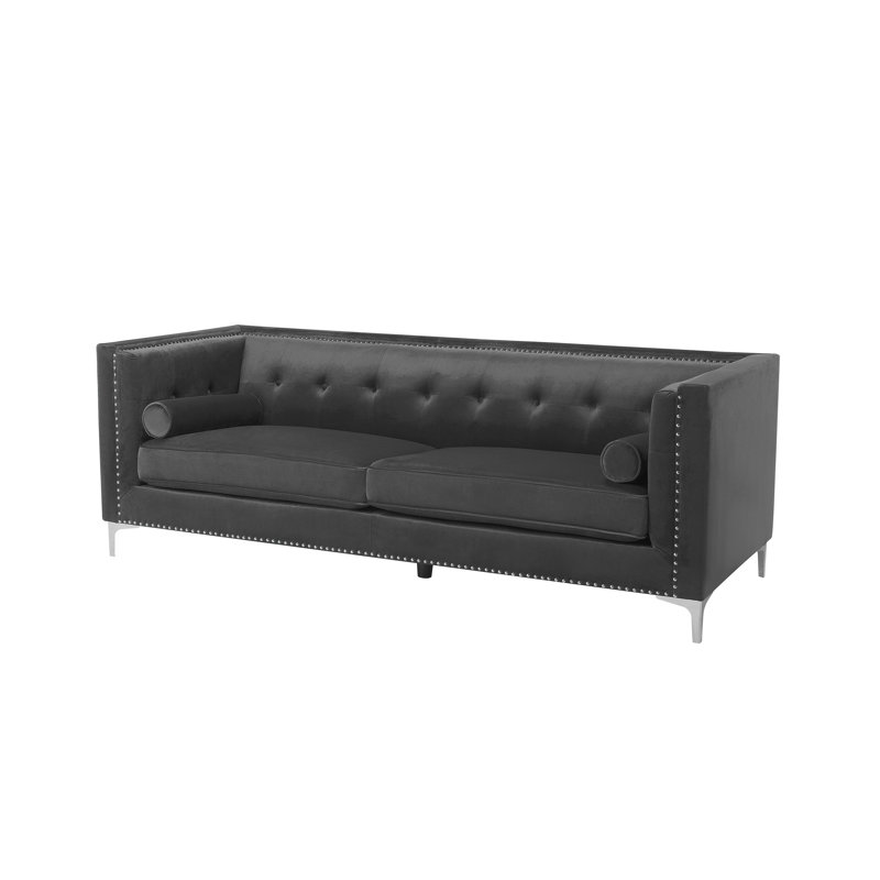 Nico 3 Seater Chesterfield Sofa, Dark Grey