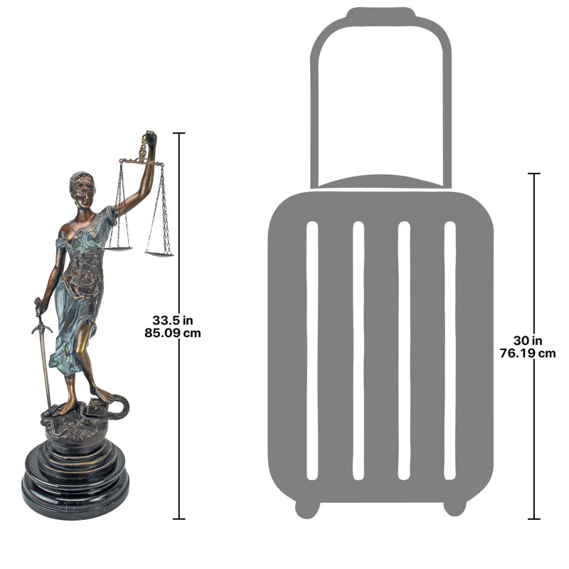 Themis Blind Justice Cast Bronze Statue
