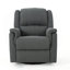Fauteuil inclinable oscillant en tissu gris anthracite avec fauteuil inclinable manuel