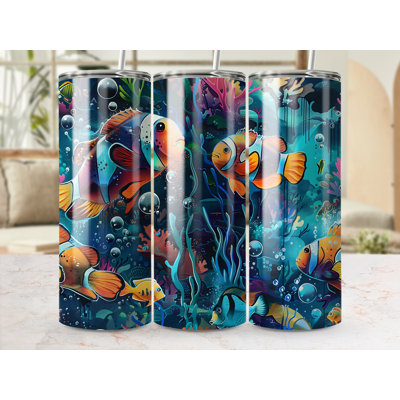 Choose Handmade Tumblers 591 mL Vacuum Insulated Stainless Steel (18/8) Travel Tumbler with Straw
