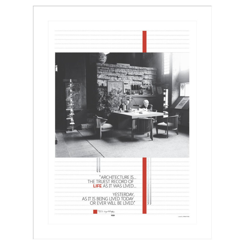 «Architecture is by», estampe numérique encadrée, H 41,5 po x l 32,21 po