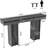 54" Narrow Console Table Sofa Table with Back Hidden Storage-1175940090