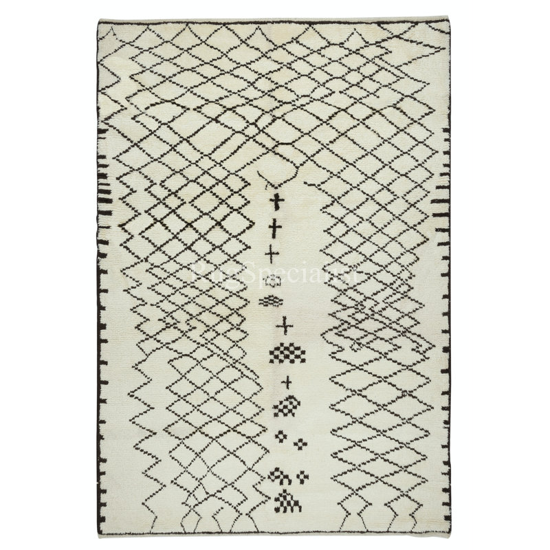 Tapis marocain moderne 100% laine Alezal